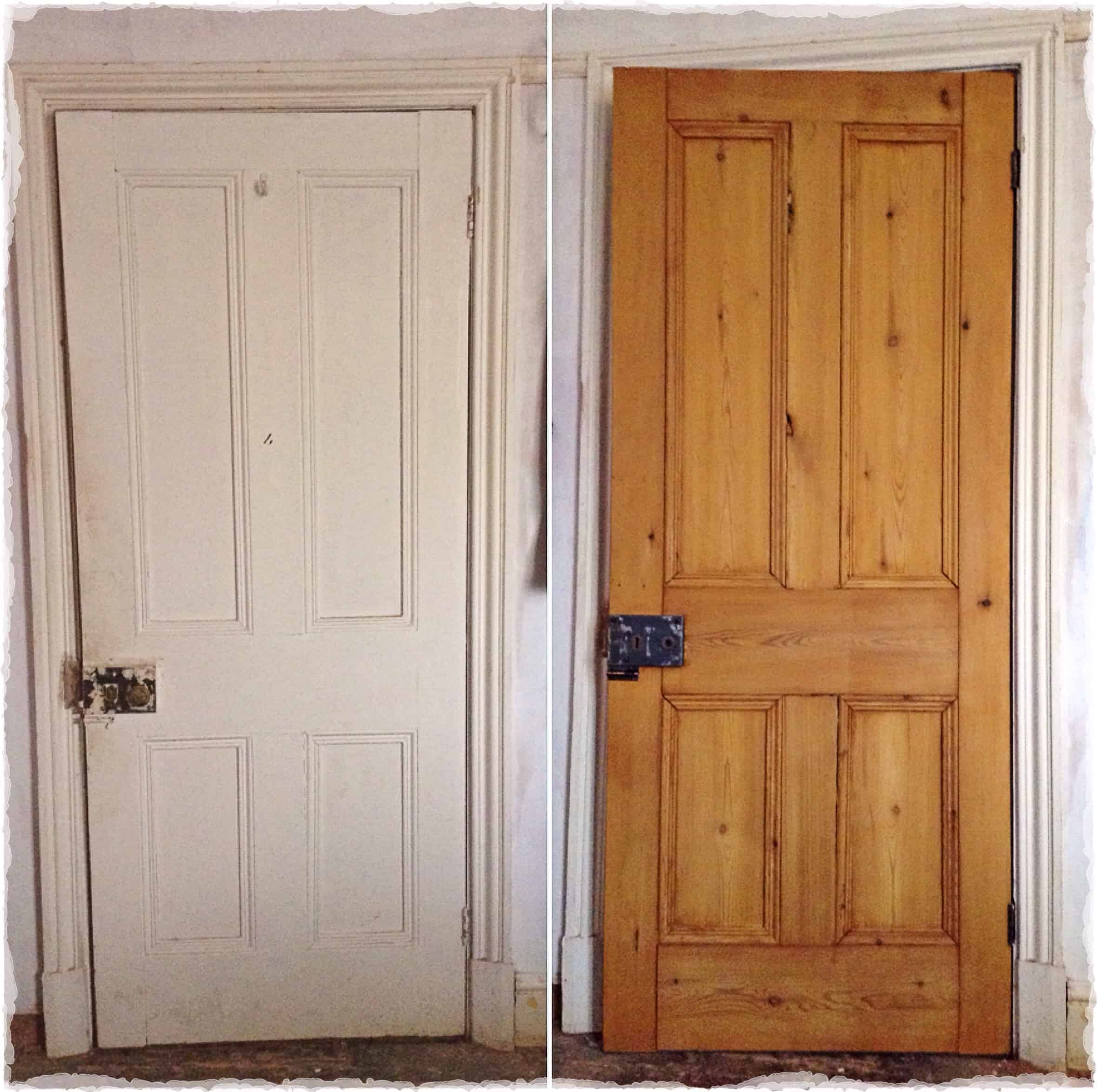 wooden door before and after 2